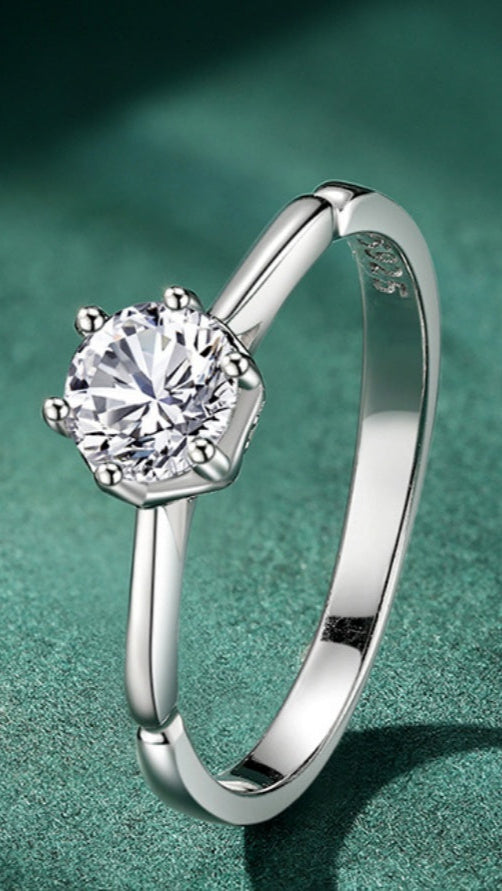 S925 Silver Classic Micro-inlaid Diamond Ring