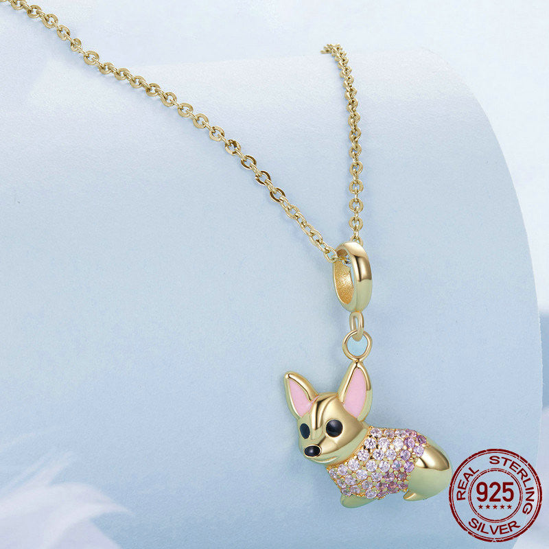 Cute Corgi Diy Pendant Parts